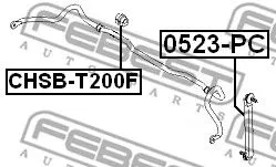 Febest CHSB-T200F Втулка стабілізатора