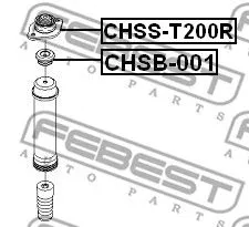 Febest CHSS-T200R Опори і опорні підшипники амортизаторів