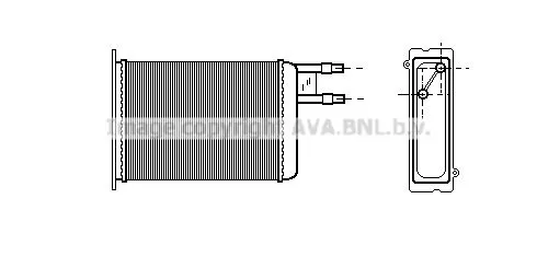 AVA QUALITY COOLING CN 6128 Радиатор печки