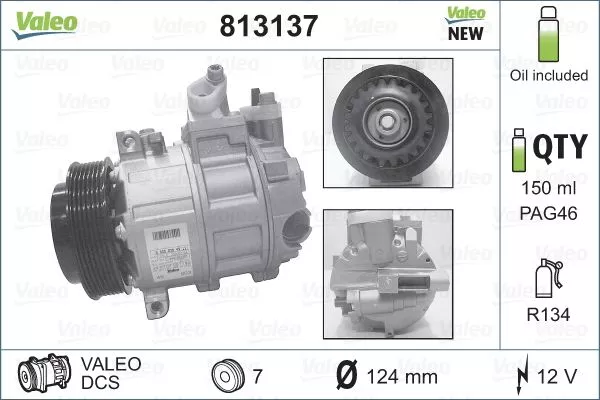 VALEO 813137 Компрессора кондиціонера
