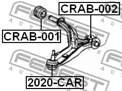 Febest CRAB-001 Сайлентблок рычага