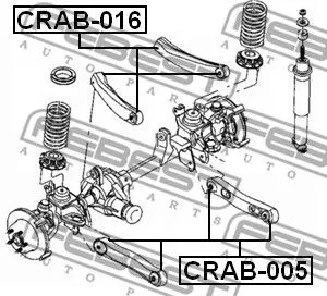 Febest CRAB-005 Сайлентблок рычага