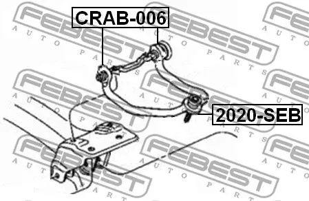 Febest CRAB-006 Сайлентблок рычага