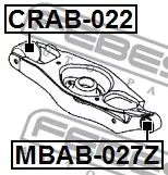 Febest CRAB-022 Сайлентблок ричагу
