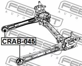 Febest CRAB-045 Сайлентблок задней балки