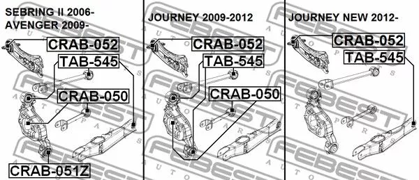 Febest CRAB-052 Сайлентблок рычага