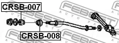 Febest CRSB-007 Сайлентблок ричагу