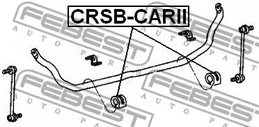 Febest CRSB-CARII Втулка стабілізатора