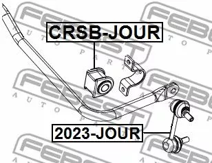 Febest CRSB-JOUR Втулка стабилизатора