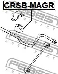 Febest CRSB-MAGR Втулка стабилизатора