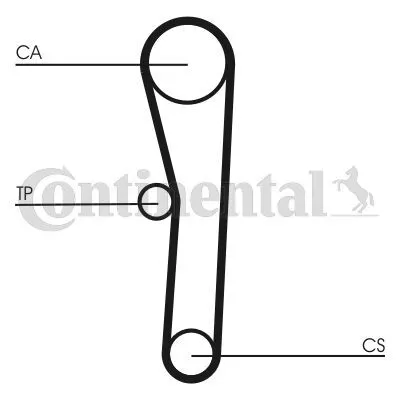 Contitech CT1008 Ремень ГРМ