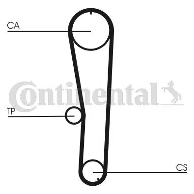 Contitech CT1072 Ремінь ГРМ