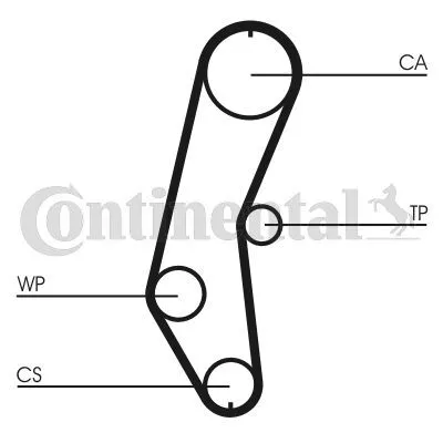 Contitech CT666 Ремінь ГРМ