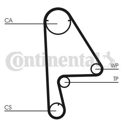 Contitech CT863 Ремень ГРМ