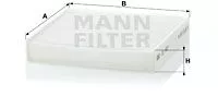 MANN-FILTER CU 1827 Фільтр салону