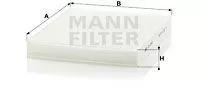 MANN-FILTER CU2545 Фильтр салона