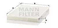 MANN-FILTER CU2620 Фильтр салона