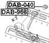 Febest DAB-040 Сайлентблок ричагу