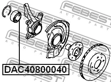 Febest DAC40800040 Подшипник ступицы