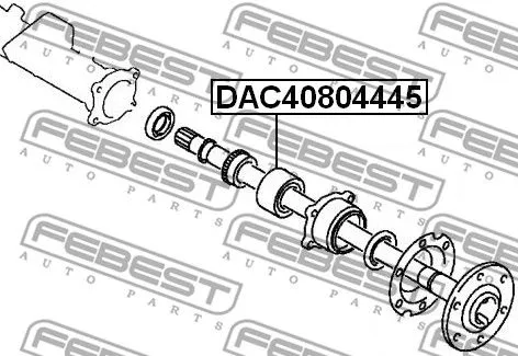 Febest DAC40804445 Подшипник ступицы