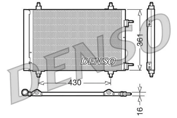 DENSO DCN07019 Радиатор кондиционера