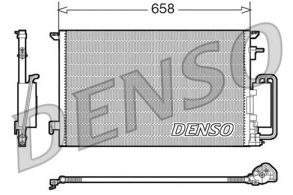 DENSO DCN20032 Радиатор кондиционера