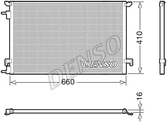 Denso DCN20045 Радіатор кондиціонера