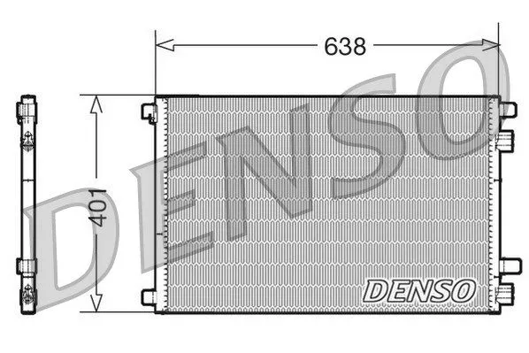 DENSO DCN23012 Радиатор кондиционера