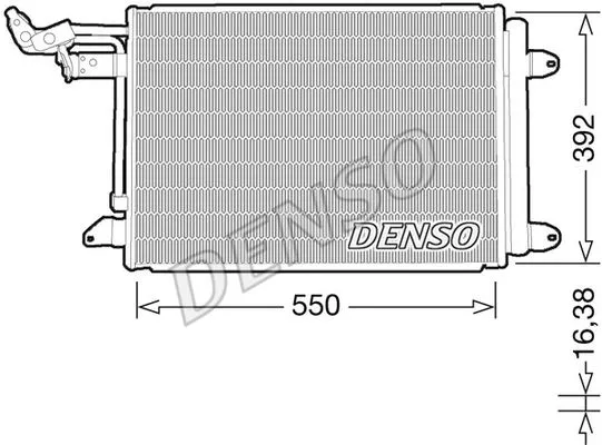 Denso DCN32032 Радиатор кондиционера