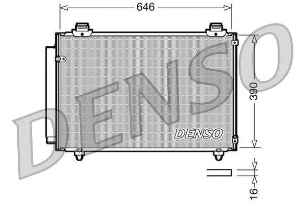 DENSO DCN50035 Радиатор кондиционера