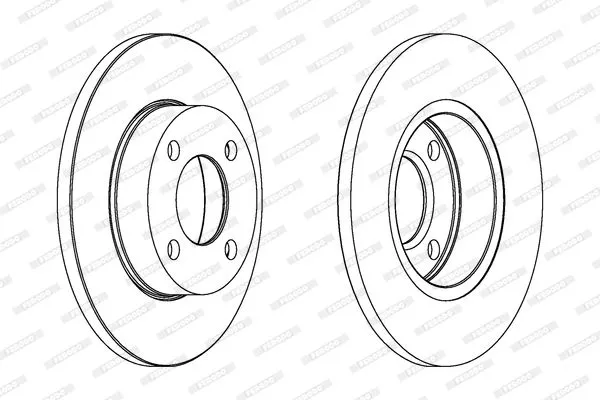 FERODO DDF048 Тормозные диски