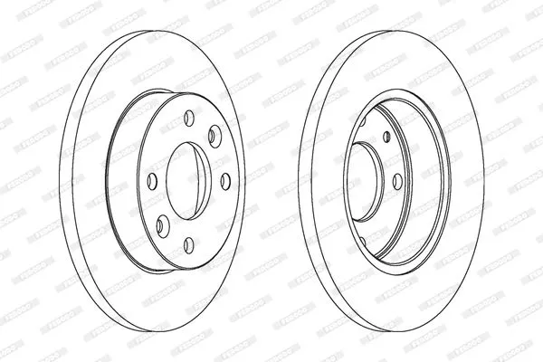 FERODO DDF055C Тормозные диски