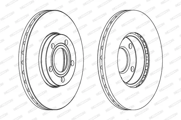 FERODO DDF1014 Тормозные диски