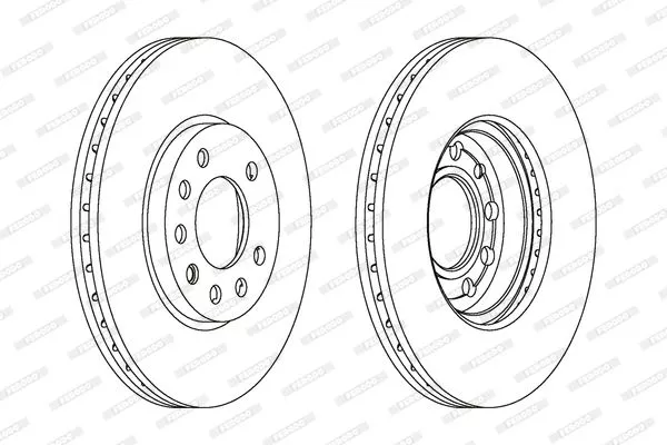 FERODO DDF1042C Тормозные диски
