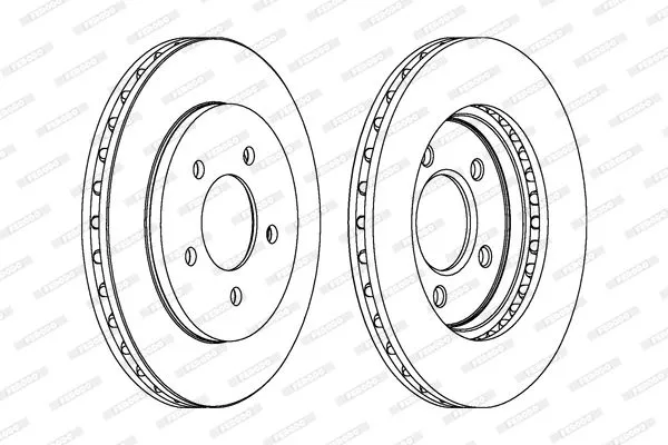 FERODO DDF1059 Тормозные диски