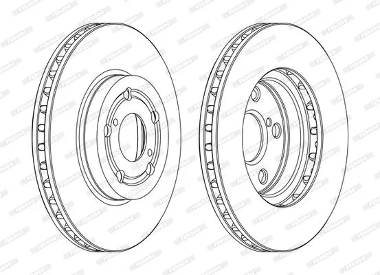 FERODO DDF1064C Тормозные диски