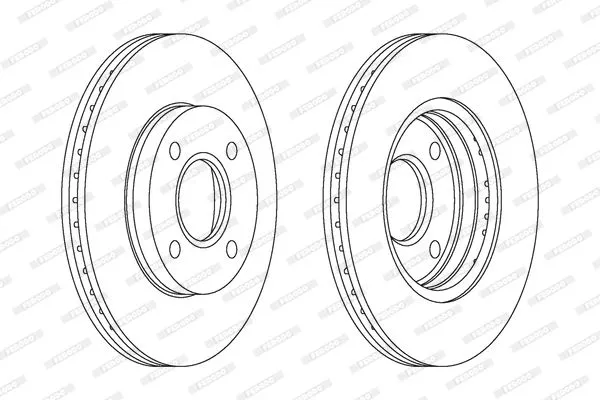 FERODO DDF1072 Тормозные диски