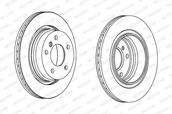 FERODO DDF1073 Тормозные диски