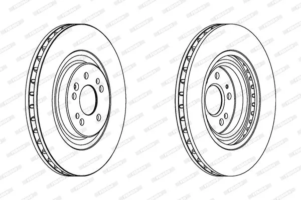 FERODO DDF1085C-1 Тормозные диски