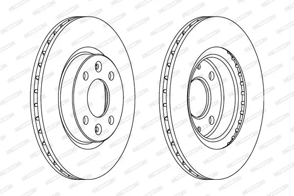 FERODO DDF1096 Тормозные диски