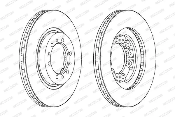 FERODO DDF1109 Тормозные диски
