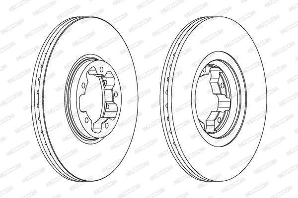 FERODO DDF1113C Тормозные диски
