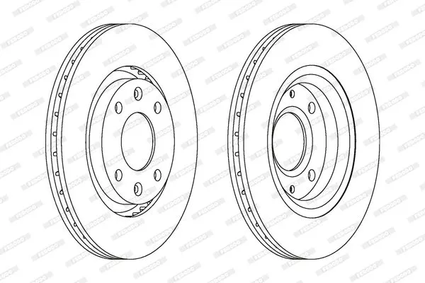 FERODO DDF1140 Тормозные диски
