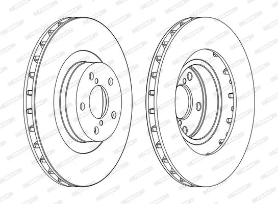 FERODO DDF1175C Тормозные диски