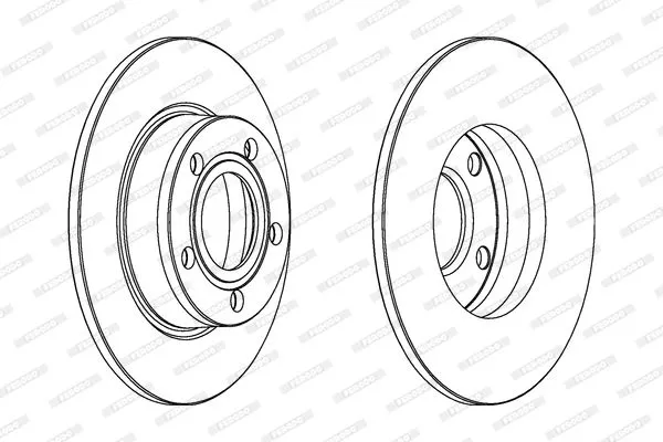 FERODO DDF1177C Тормозные диски