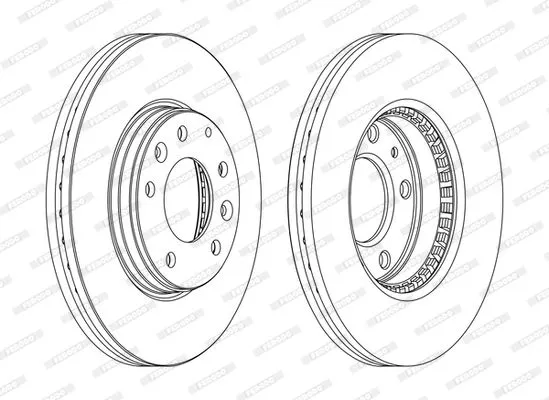 FERODO DDF1210C Тормозные диски