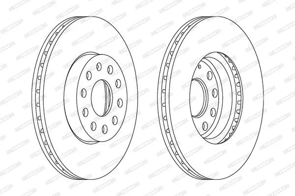 FERODO DDF1218C Тормозные диски