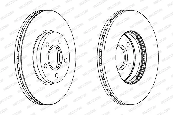 FERODO DDF1222C Тормозные диски