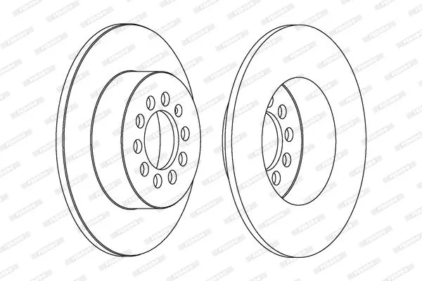FERODO DDF1224C Тормозные диски