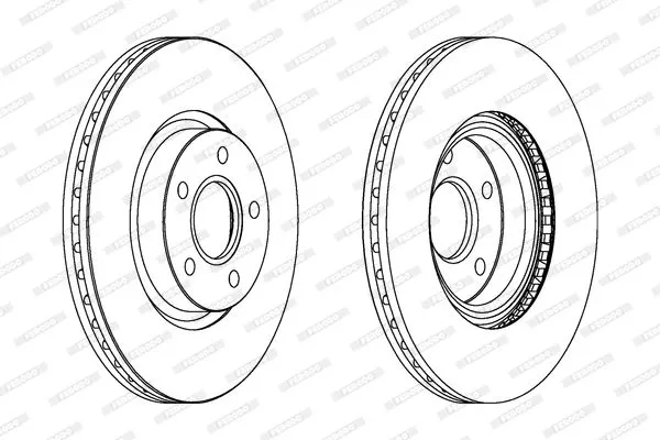 FERODO DDF1225C Тормозные диски